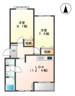 エスポワール【2階】の間取り