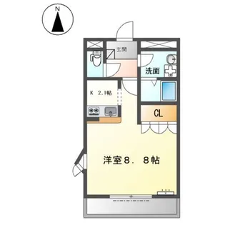 グランディール・オクダ【1階】の間取り