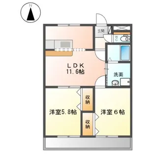 リベラル・プレイス【1階】の間取り