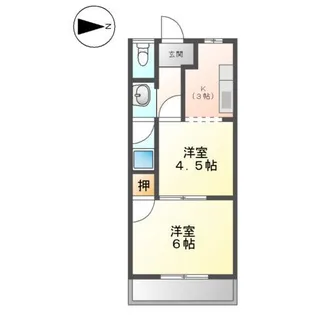 アーバンハウスTAKADA【00203号室】の間取り