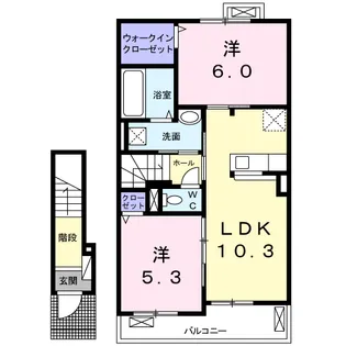 エアリーⅡ【2階】の間取り