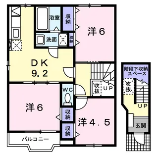 ノーヴァA【2階】の間取り