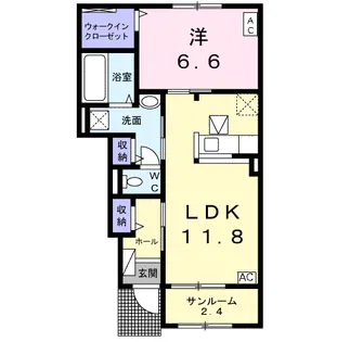 プランドール・H【1階】の間取り