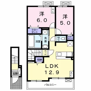 フォルトゥーナ【2階】の間取り