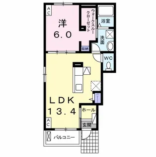 アビターレ ベッシェ K1【1階】の間取り