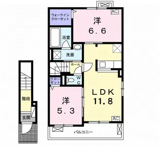 アンジーハウスⅠ【2階】の間取り