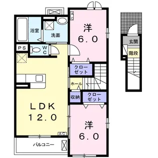 チェリー・タウン【2階】の間取り