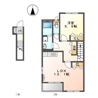 リッツ・ハイム【2階】の間取り