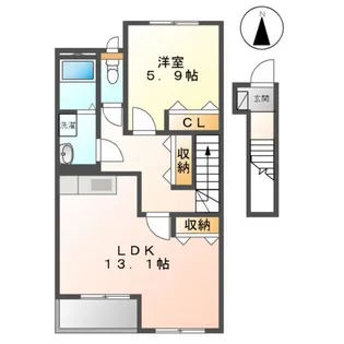 リッツ・ハイム【2階】の間取り
