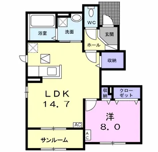 マジェスタⅡ(MAJESTA)【1階】の間取り