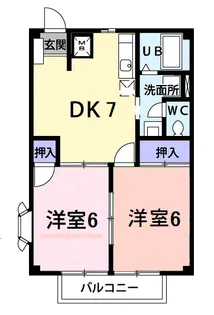 福寿ハイム幸【2階】の間取り
