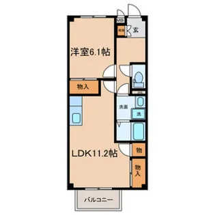 セディアス1【202号室号室】の間取り