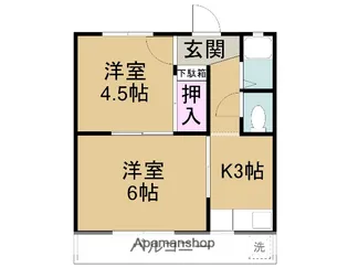 和田コーポ【103号室】の間取り