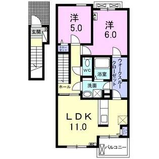 インテレクトⅡ【2階】の間取り