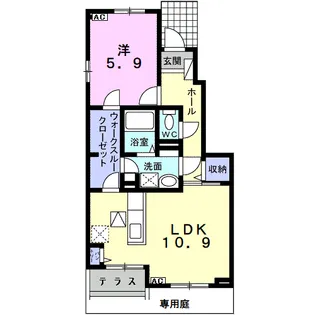インテレクトⅡ【1階】の間取り