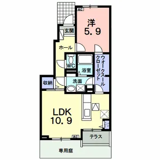 インテレクトⅡ【1階】の間取り
