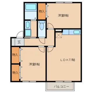 ベルドミール環【103号室号室】の間取り