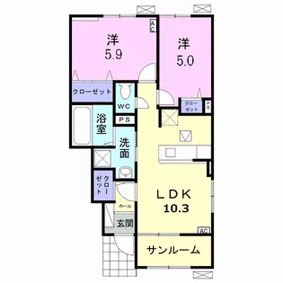 アルペジオ A【1階】の間取り