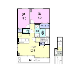 アルペジオ A【2階】の間取り