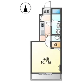 グレイシャス【1階】の間取り