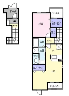 R・S・T Ⅰ【2階】の間取り