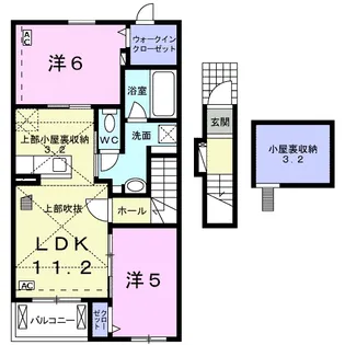 ベビーズ ブレス【2階】の間取り