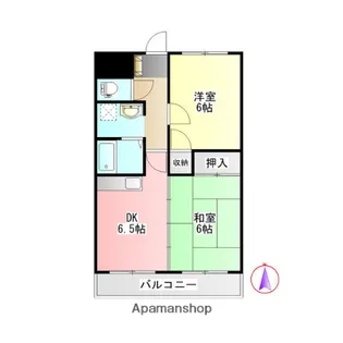 コーポ桂川【2階】の間取り