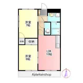 横幕レズィデンスⅠ【4階】の間取り