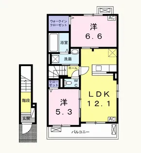 エトワールⅡ【2階】の間取り