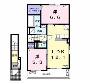 ソレイユ・ルヴァン【2階】の間取り