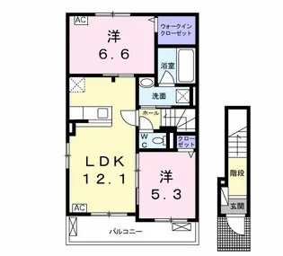グランハウスC【2階】の間取り