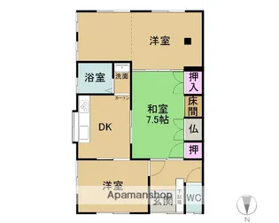 岐阜県大垣市林町7丁目【一戸建】の間取り