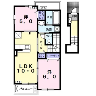 コンフォート小柿【2階】の間取り