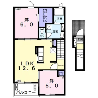 パインオークⅥ【2階】の間取り