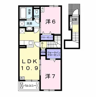 くおっ館 B【2階】の間取り