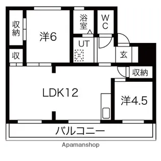 ヴィラナリー南濃 1号棟【4階】の間取り