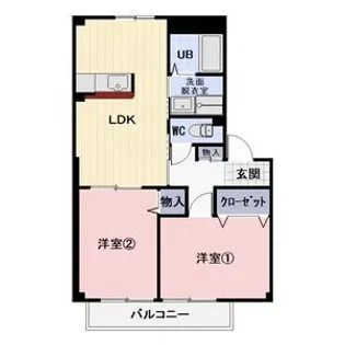 プレミール・エッセ【2階】の間取り