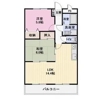 サウスバレー21【1階】の間取り