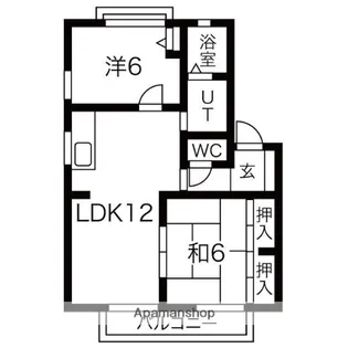 グランパスD【202号室】の間取り