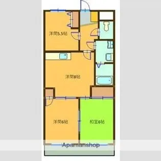 エステート村木【2階】の間取り