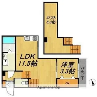 N51APARTMENT大垣Ⅱ【1階】の間取り