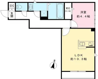 ユアメゾンクレア【103号室号室】の間取り