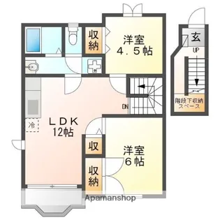ピュアハウスB【2階】の間取り