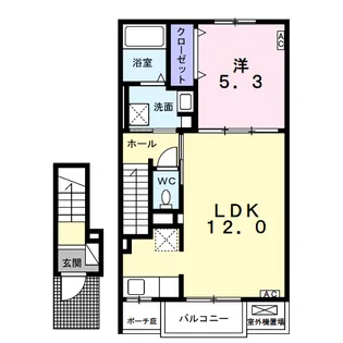 ヴィラ グロリア【2階】の間取り