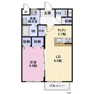 OLU’OLU【2階】の間取り