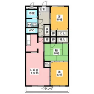 PISO FORTUNA【2階】の間取り