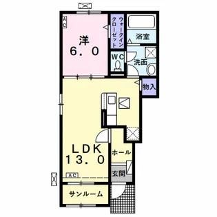 スフリーズ赤坂 Ⅰ【1階】の間取り