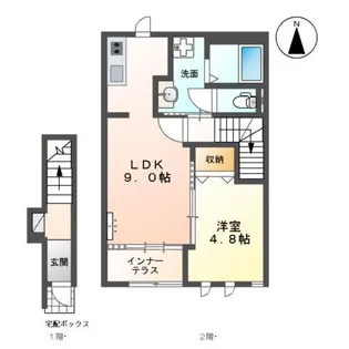 ヴァイオレット【2階】の間取り