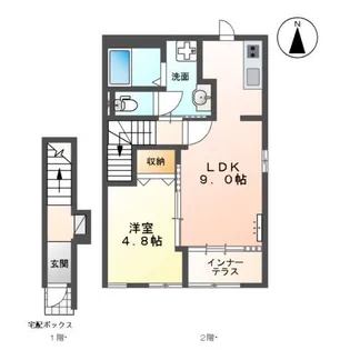 ヴァイオレット【2階】の間取り