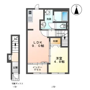 LIEN・K(リアン・ケイ)【2階】の間取り